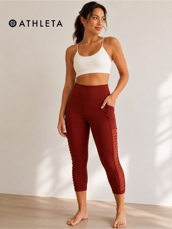 Athleta Pants - Athleta Salutation 7/8 Powervita Leggings L